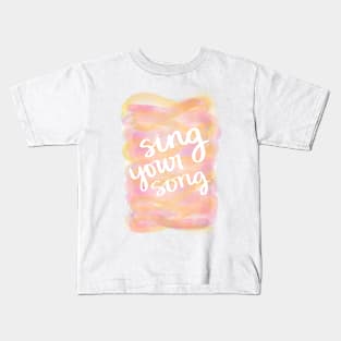 Sing Your Song Kids T-Shirt